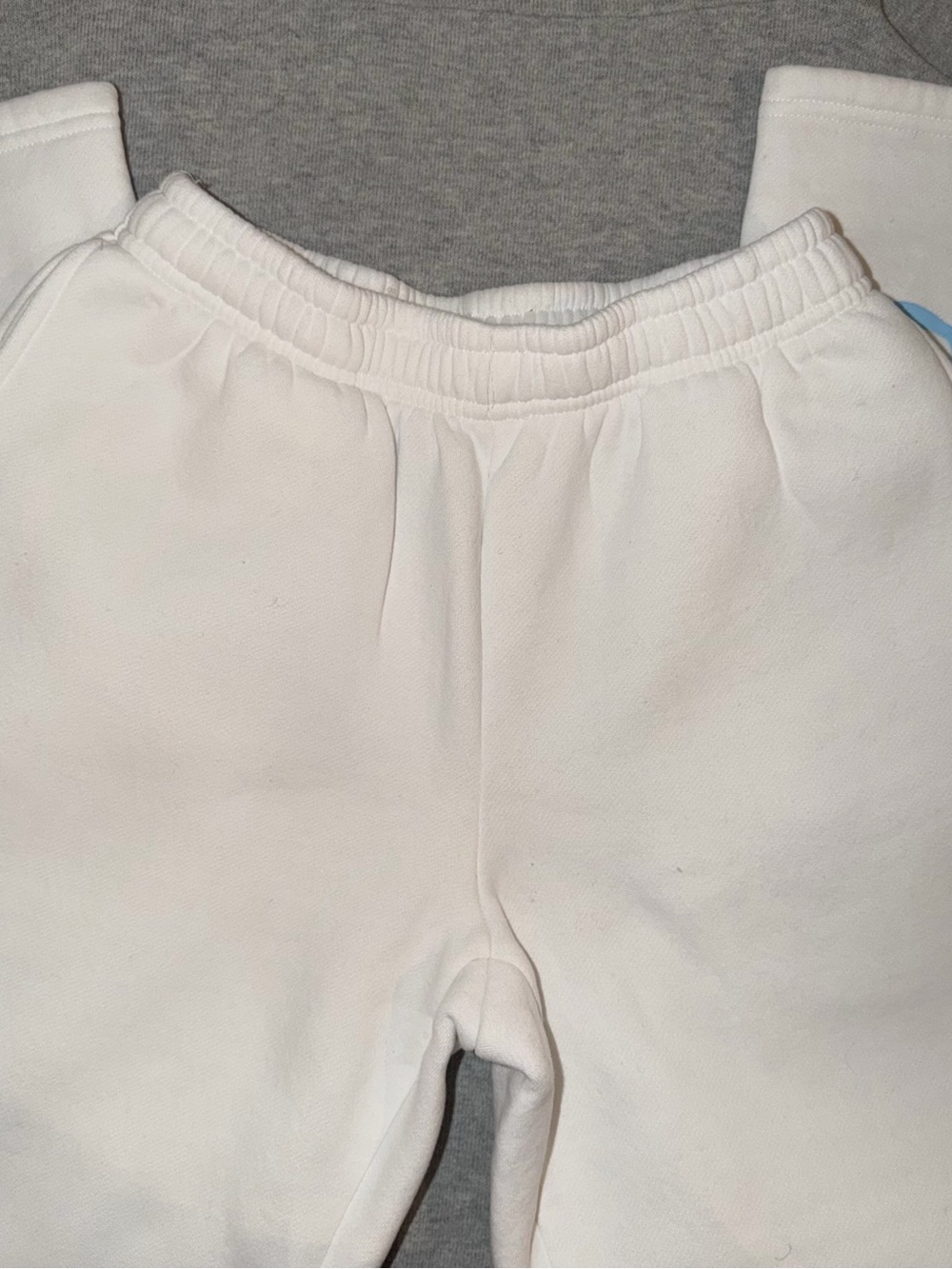 Edikted Kids White Elastic-Waist Sweatpants